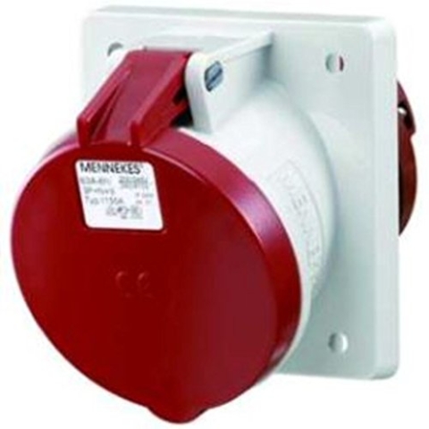 MENNEKES 1155A Steckdose (Rot, Weiß, IP44, 400 V, 63 A)