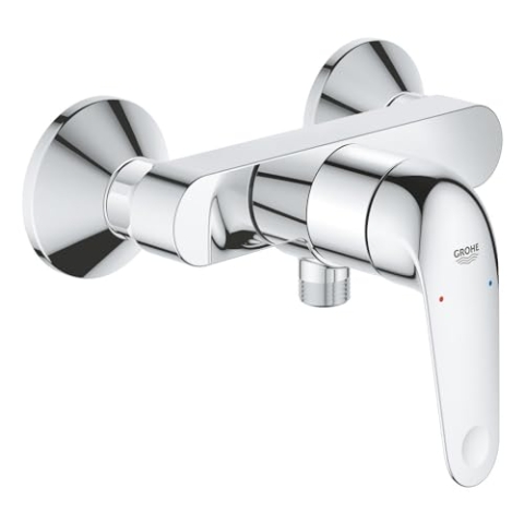 GROHE Swift, Duscharmatur Aufputz, mit Werkzeug (Mischbatterie für die Dusche, eigensicher gegen Rückfließen, Brausearmatur mit Metallhebel, langlebige Oberfläche), chrom, 24333001