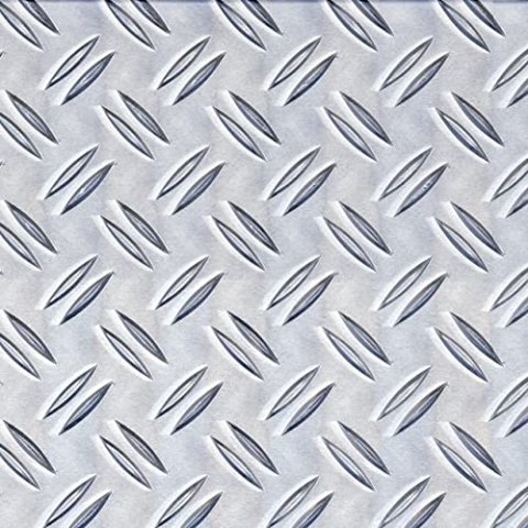 Alberts 466732 Strukturblech | Riffel-Prägung | Aluminium, natur | 400 x 2000 x 1,5 mm