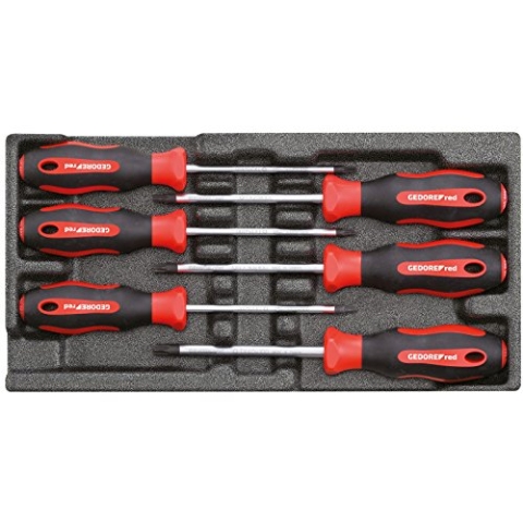 GEDORE red Schraubendreher-Satz TX im 1/3 Schaumstoffmodul, 6-teilig