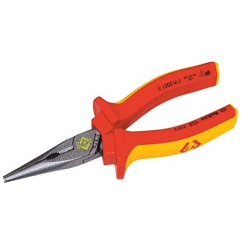 Best Price Square PLIER, Snipe Nose, VDE, 175MM 431013 by CK Tools