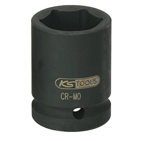 KS Tools 515.1775 1" Sechskant-Kraft-Stecknuss, kurz, 75mm