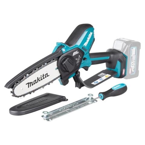 Makita Akku-Astsäge, 40V, 15 cm Schnittlänge, 8 m/s Kettengeschwindigkeit, Petrol-Schwarz UC029GZ