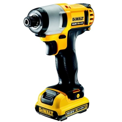 Dewalt DCF815D2-QW 10.8Volt/2.0Ah Li-Ion Çift Akülü Profesyonel Darbeli Tornavida [Enerji Sınıfı A+], Schwarz, Gelb, Size