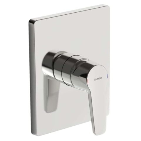 Hansa 80619093 Fertigmontageset/Funktionseinheit Einhand Brause Mischbatterie HANSAPOLO | Schalldämpfer, Ausrichtung der Rosette nach Einbau möglich | Durchflussmenge: 22l/min bei 3 bar