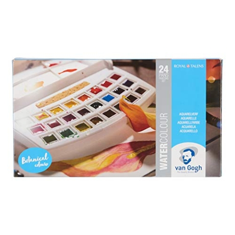 Royal Talens 20808623 - Aquarellfarbe Van Gogh, 24er, Botanische Farben