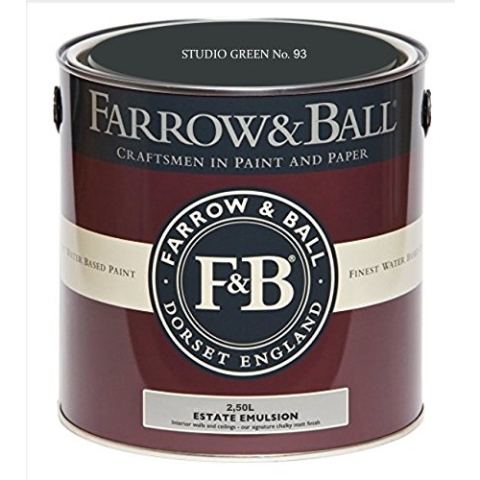 Farrow & Ball Estate Emulsion Farbe 2.5 Liter Studio Green 93 Matt