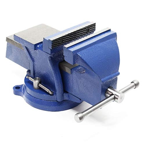 Wiltec Schraubstock Heavy Duty 150 mm Klemmbacke, Spannwerkzeug mit Amboss für schwere Beanspruchung für Werkbank