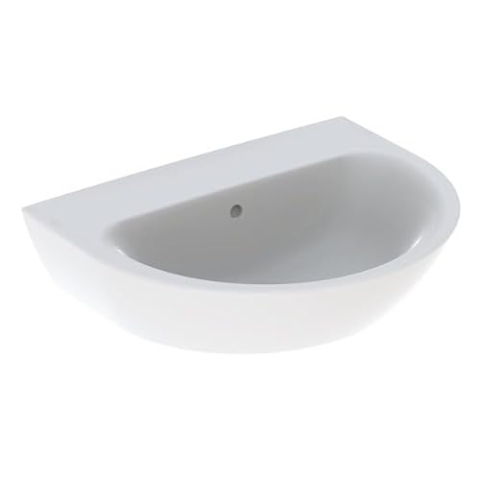 Geberit Renova Waschtisch, ohne Hahnloch, mit Überlauf, Breite: 60cm, 500.659.01.1, Farbe: Weiß