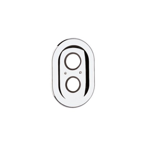 GROHE Rosette oval (Original Ersatzteil, Robust, Langlebig, Herstellergarantie: 5 Jahre), Chrom, 47188000