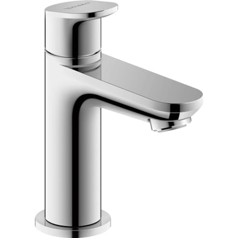 Duravit Wave Standventil (Auslauf Höhe 77 mm), Kaltwasser Waschtischmischer, Kaltwasserhahn Bad, Kaltwasserarmatur, Chrom