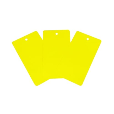 Kortpack PVC-Etiketten Gelb | 120 mm x 65 mm | 1000 Stück | Strapazierfähige Beschriftungsetiketten für Lager, Logistik und Kennzeichnung