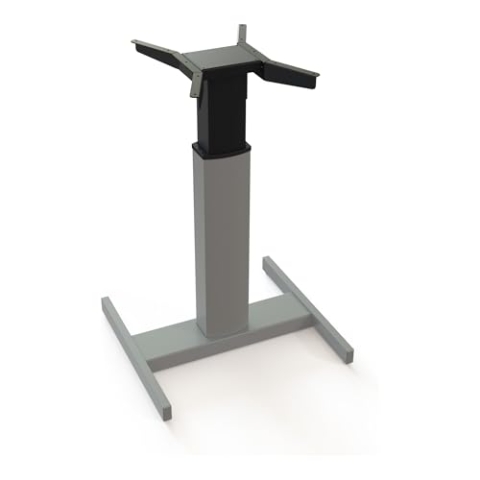 STIER Elektrisch Höhenverstellbares Gestell, für 80x80 cm Tischplatte, Höhenverstellbarkeit von 66-118 cm, praktisch für kleine, flexible Arbeitsbereiche, robust und benutzerfreundlich