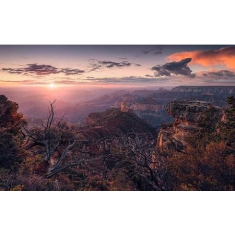 Komar Vlies Fototapete GRAND VIEW | Tapete, XXL, Dekoration, Natur, Landschaft, Schlafzimmer, Wohnzimmer, Büro, Flur | Größe 450 x 280 cm (Breite x Höhe) | SHX9-112