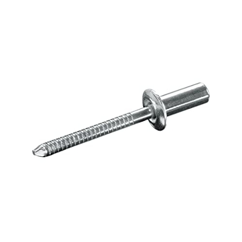 GOEBEL® - 500 x Dicht-Becherblindnieten gerilltem Nietdorn Edelstahl A2 (V2A) / Edelstahl C1 (Ø x L) 4,0 x 9,5 mm Flachkopf ISO16585 Becher Blindniete Dichtblindniete Bechernieten Dichtnieten
