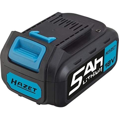 1x HAZET Ersatz-Akku 9212-05, mit 5 Ampere-Stunden (Ah), bestehend aus 5 Zellen á 3,6 Volt, Insg. 18 V, Leistungsstarkes Akku für Schlagschrauber