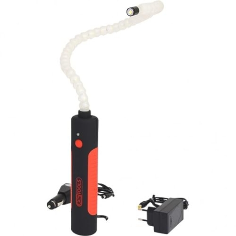 KS Tools 150.4345 Flexible Inspektionslampe, 6 Watt LED + 1 LED Kopflicht