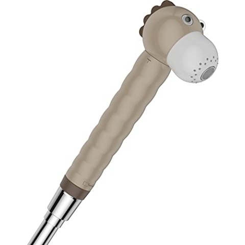 hansgrohe Kinderhandbrause Jocolino, Duschkopf für Kinder, 2 Strahlarten, Taufgeschenke, Geschenke zur Taufe, Löwe