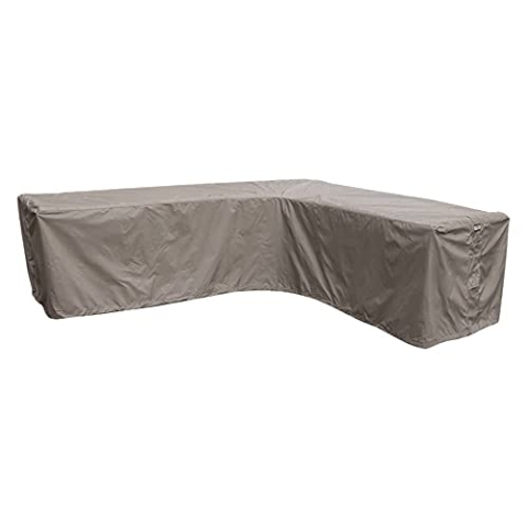 Raffles Covers L-Form Abdeckschutz 280 x 220 x 100 H: 70 cm | Atmungsaktiv | Wasserdicht | UV - beständig | Doppelt genähte, PU-versiegelte Naht | Elastischer Kordelzug |