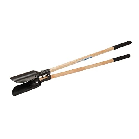 Silverline Robuster Zaunpfosten-Lochspaten, 1 Stück, schwarz, 555508