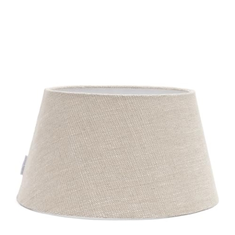 Riviera Maison Lampenschirm Beige Leinen Ø 38 cm E27, Ovaler Lampenschirm für Stehlampe oder Tischlampe - Linen Taper Lampshade - (ØxH) 38x21