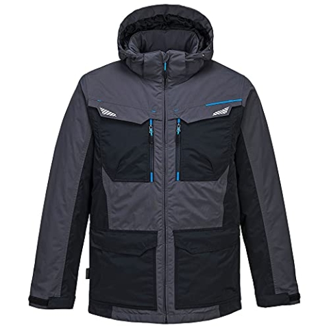 Portwest WX3 Winterjacke für Männer, Farbe: Graumetallic, Größe: S, T740MGRS