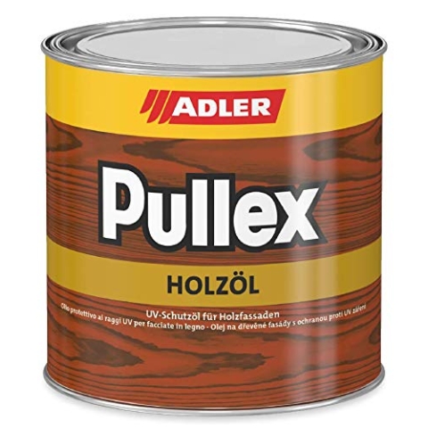 ADLER Pullex Holzöl Außen - Universell einsetzbar für senkrechte Holzflächen im Außenbereich - Holzpflege & Holzschutz auf Basis natürlicher, veredelter Öle - Farbe Farblos/Transparent 2.5l