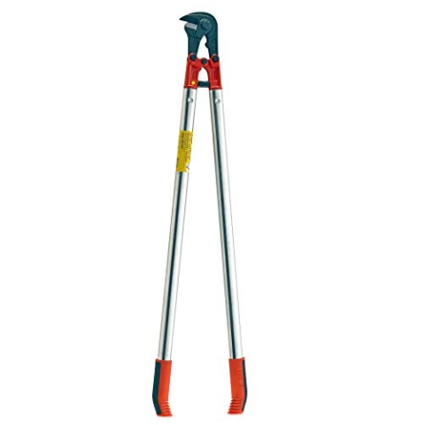 VBW Baustahlmattenschneider LightCUT 1000 mm (Schneidwerkzeug für flach liegende Baustähle, Leichtmetall-Griffpaar, Zwei-Komponenten Griff, Schere mit Pufferzone) 435010, Silber