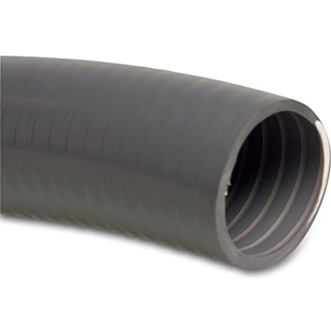 Mega Schwimmbadschlauch PVC 43 mm x 50 mm 6bar Grau 12m Typ Poolflex