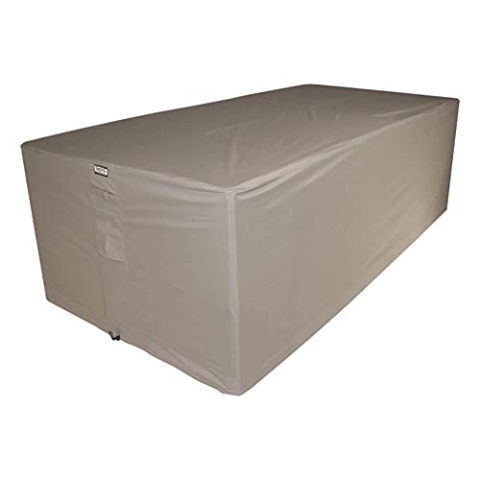 Raffles Covers Abdeckung für rechteckige Sitzgarnituren 180 x 110 H: 80 cm | Atmungsaktiv | Wasserdicht | UV - beständig | Doppelt genähte, PU-versiegelte Naht | Elastischer Kordelzug |
