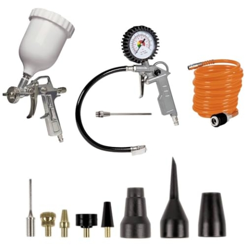 Einhell Kompressoren-Zubehör Druckluftset 12 tlg. 4139720 Druckluft-Werkzeug-Set 1 Set