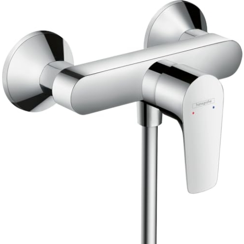 hansgrohe Talis E - Duscharmatur Aufputz für 1 Verbraucher, Mischbatterie Dusche, Einhebelmischer, Chrom