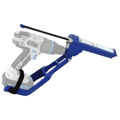 TIVOLY - Kartuschenpistole T-Gun F300 - Anpassbar an Bohrmaschine und Schrauber - Für Kartuschen Ø 50 mm / 310 ml