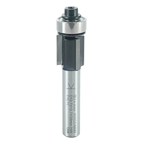 ENT 13500 Bündigfräser HW, Schaft (S) 8 mm, Durchmesser (D) 12,7 mm, NL 12,7 mm, Z3, SL 32 mm, GL 55 mm, mit Kugellager