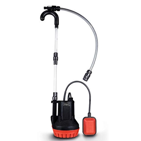 Scheppach Regenfasspumpe BAP350 | 230V | 350W Leistung | Fördermenge 4000 l/h - 11m Förderhöhe | ¾“-Anschluss | Gartenbewässerung, Um- und Auspumpen von Leitungs- und Regenwasser