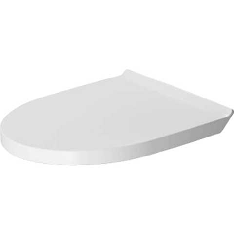 Duravit WC-Sitz DuraStyle Basic, Toilettendeckel aus Urea-Duroplast, Klodeckel mit Edelstahl Scharnieren, Weiß