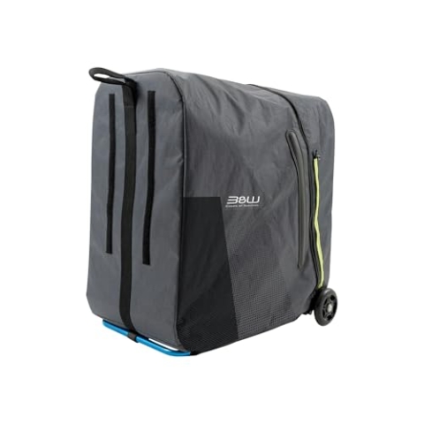 B&W International GmbH Fahrradtasche foldon.bag pack (Tasche für Falt-/Klappräder, inkl. Gymbag für Zubehör, Transporttasche mit Alurahmen, Trolley, Zuladung max. 17 kg)