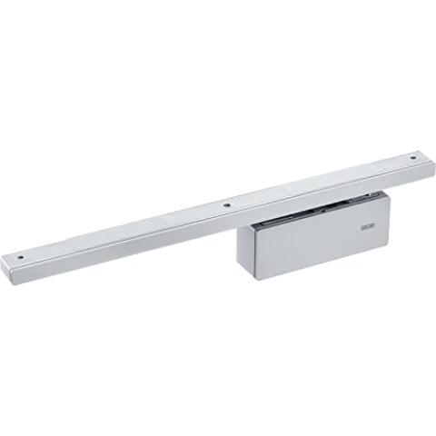 GEZE 184102 Türdämpfer ActiveStop aufliegend Türdämpfung für Holztüren, Silber, Silberfarbig