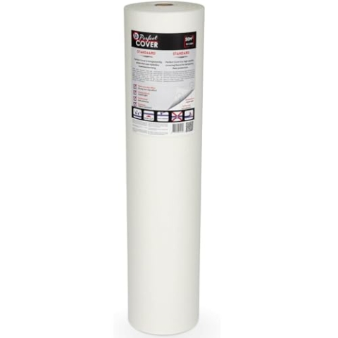 Perfect Cover Standard Malervlies 1x50m – Selbstklebendes Abdeckvlies und Schutzfolie für Boden – Robustes Vlies für Renovierung, Umzug, Bau & Malerarbeiten – Abdeckfolie für zuverlässigen Bodenschutz