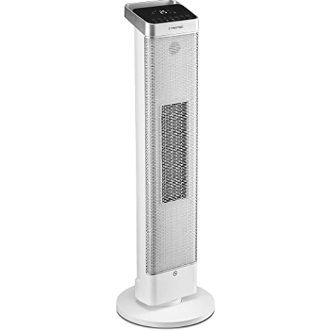 TROTEC Keramik Heizlüfter TFC 25 E – Heizleistung 1800 W / 2500 W – Heizung mit Thermostat, Raumgröße 30 m² bis 75 m³, Oszillationsfunktion 80°