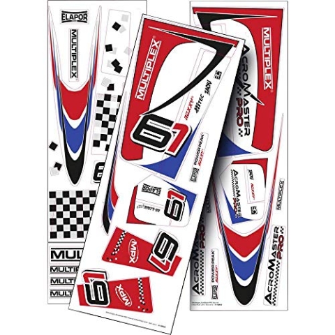 Multiplex 1-00856 Dekorbogen Passend fuer (Modellflugzeug): Multiplex AcroMaster PRO 1 Set