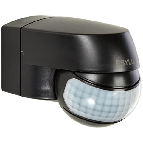 ESYLUX Bewegungsmelder MD 120 schwarz 120 Grad MD Bewegungsmelder komplett 4015120025235