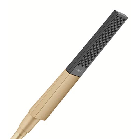 hansgrohe wassersparender Duschkopf Rainfinity (Stabhandbrause 100mm PowderRain) Brushed Bronze