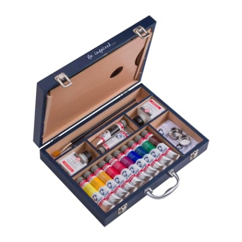 Acrylfarben-Starterbox XL | 12 x 40 ml + Zubehör