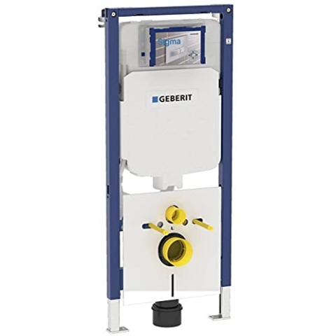 Geberit Duofix WC-Element mit Sigma UP720 Einbau-Spülkasten 8cm | Robuste WC-Installation mit kompaktem Spülkasten
