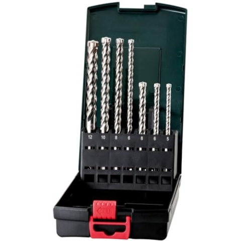 Metabo SDS-plus Pro 4 Premium-Bohrersatz 7-teilig (626245000), für alle Bohrhämmer mit SDS-plus Aufnahme