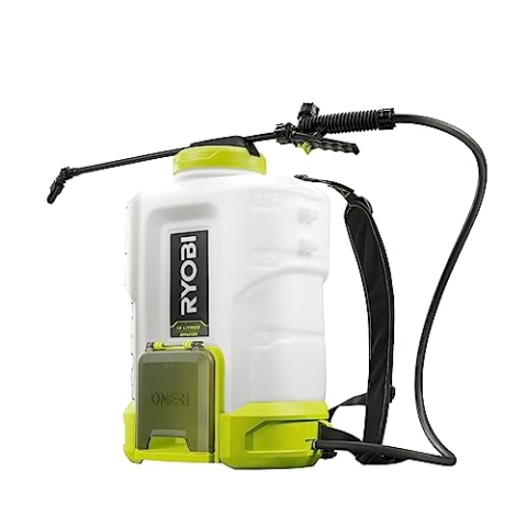 RYOBI 18 V ONE+ Akku-Drucksprüher RY18BPSB-0 (mit Tragegeschirr, 88 l/h Durchflussmenge, Einstellbarer Druck 3-6 Bar, ohne Akku und Ladegerät)