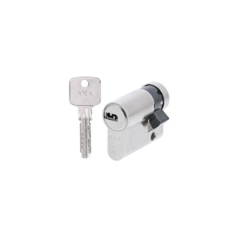 AXA Sicherheitszylinder - Zylinderschloss Comfort Security - inkl. 3 Schlüssel - SKG** - Vernickelt - 30/10 mm