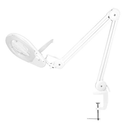 LogiLink WZ0058 - Lupenleuchte mit Klemmhalterung, 5 Dioptrien