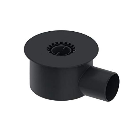 TECE 650002 drainline Ablauf"Max" (360° drehbar; Montage am Rinnenkörper; Membran) schwarz